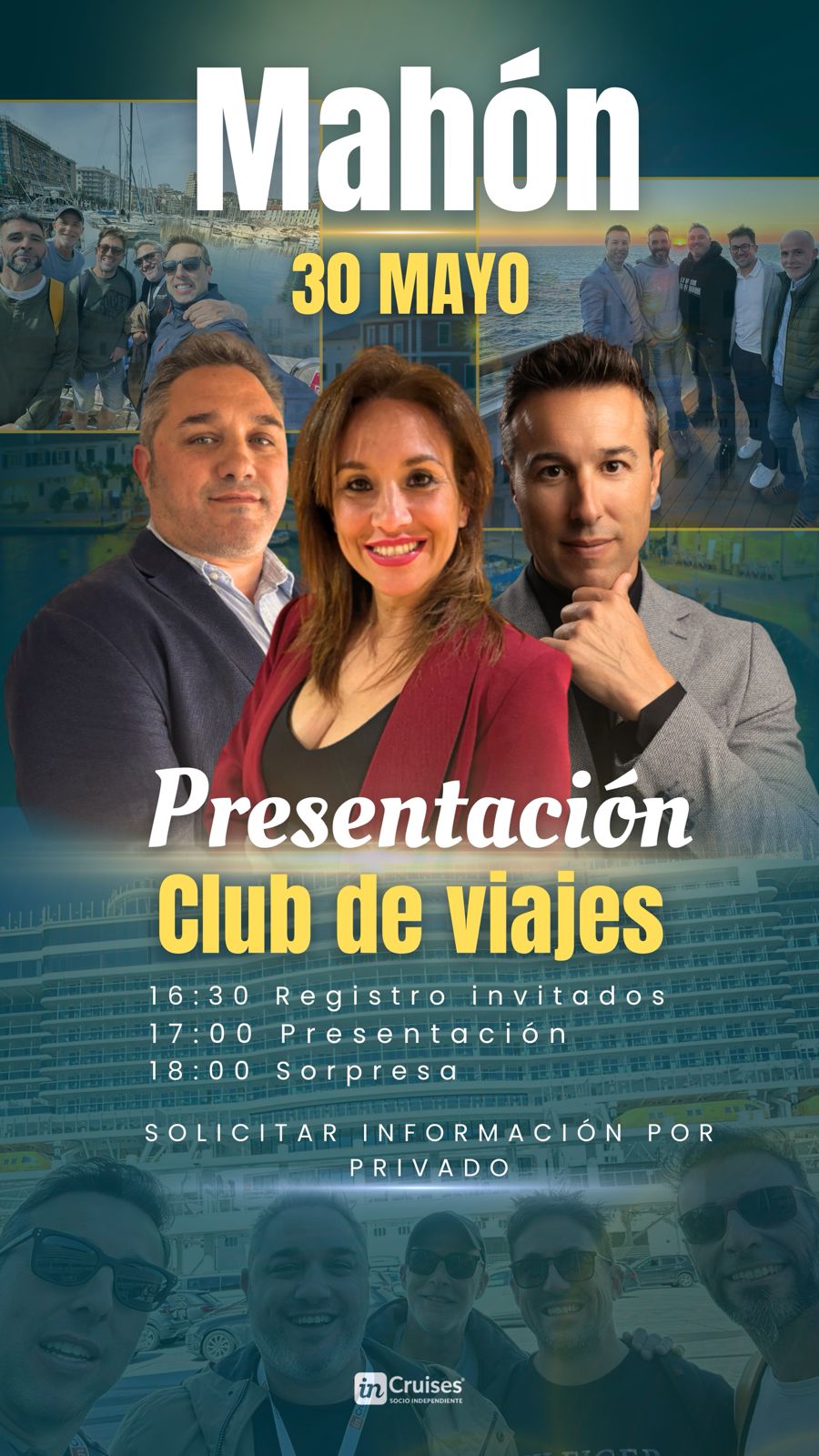 Cartel evento 30 mayo 2026 - Presentadores
